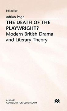 portada The Death of the Playwright? Modern British Drama and Literary Theory (Insights) (en Inglés)
