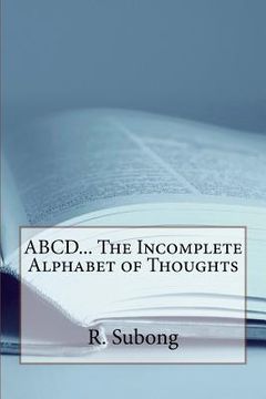 portada ABCD... The Incomplete Alphabet of Thoughts (in English)