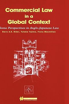 portada commercial law in a global context, some perspectives in (en Inglés)
