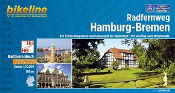 portada Bikeline Radtourenbuch Radfernweg Hamburg-Bremen -Language: German 
