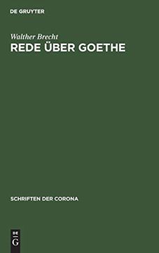 portada Rede Über Goethe (en Alemán)