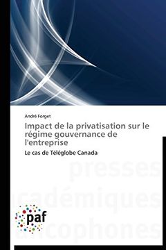 portada Impact de La Privatisation Sur Le Regime Gouvernance de L'Entreprise