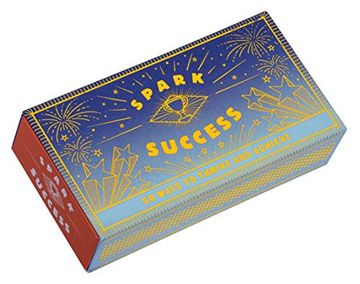 portada Spark Success: 50 Ways to Thrive and Achieve (Motivational Ideas for Productivity and Achievement, Matchbox With Prompts for Career and Life Success) (in English)