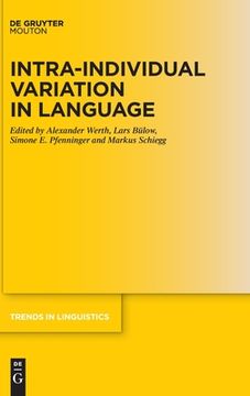 portada Intra-Individual Variation in Language (en Inglés)