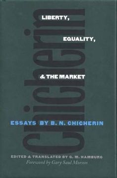 portada liberty, equality, and the market: essays by b.n. chicherin