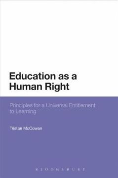 portada education as a human right: principles for a universal entitlement to learning (en Inglés)