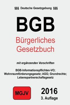 portada Bürgerliches Gesetzbuch: BGB mit ergänzenden Bestimmungen (en Alemán)