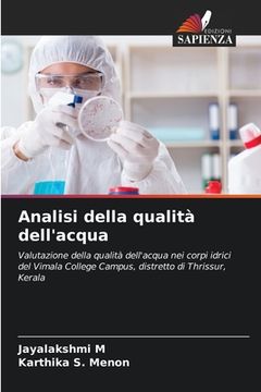portada Analisi della qualità dell'acqua (in Italian)