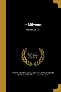 portada -- Milyone.: Roman; a Gli (en Yiddish)