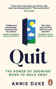 portada Quit: The Power of Knowing When to Walk Away (en Inglés)