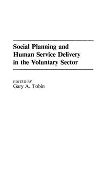 portada Social Planning and Human Service Delivery in the Voluntary Sector (en Inglés)