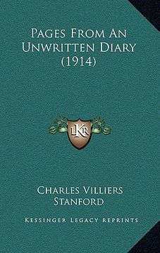 portada pages from an unwritten diary (1914) (en Inglés)