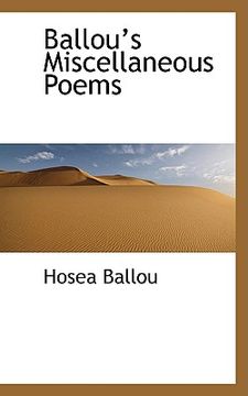 portada ballous miscellaneous poems (en Inglés)
