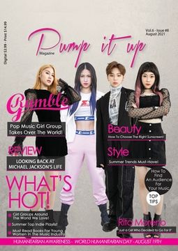 portada Pump it up Magazine - K-Pop Sensation RUMBLE G - August 2021 (en Inglés)
