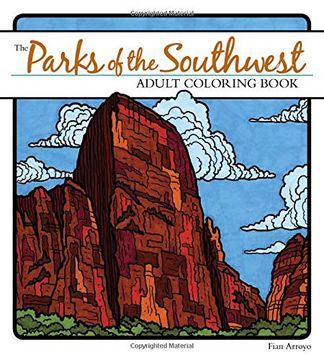 portada The Parks of the Southwest Adult Coloring Book (en Inglés)