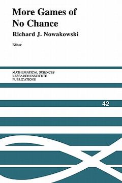 portada More Games of no Chance Paperback (Mathematical Sciences Research Institute Publications) (en Inglés)
