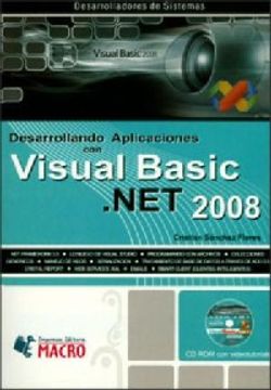 portada DESARROLLANDO APLICACIONES CON VISUAL BASIC.NET 2008 (INCLUYE CD)
