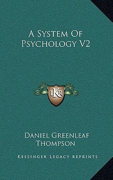 portada a system of psychology v2 (en Inglés)