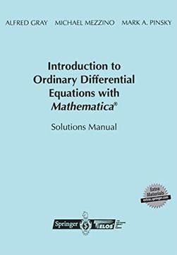 portada Introduction to Ordinary Differential Equations With Mathematica®: Solutions Manual (en Inglés)