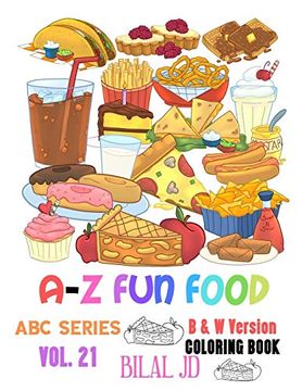 portada A-z fun Food: Alphabet Books: Activity Books: Coloring Books (Abc) 