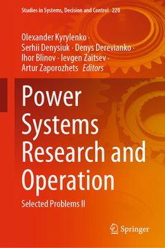 portada Power Systems Research and Operation: Selected Problems II (in English)