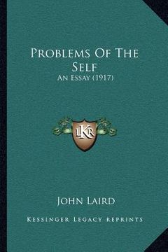 portada problems of the self: an essay (1917) (in English)