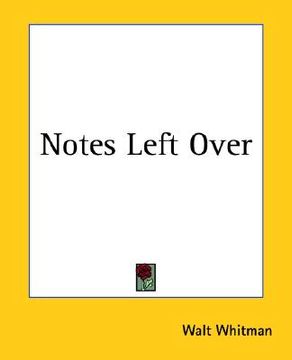 portada notes left over (in English)