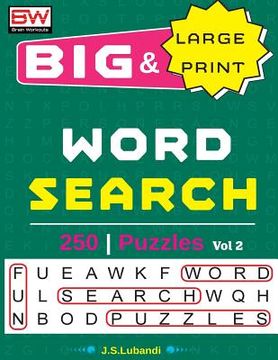 portada Big & Large Print Word Search Puzzles (in English)
