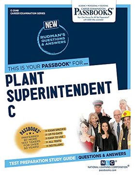 portada Plant Superintendent c (Career Examination) (en Inglés)