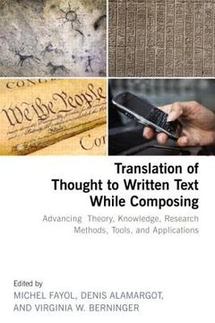 portada translation of thought to written text while composing