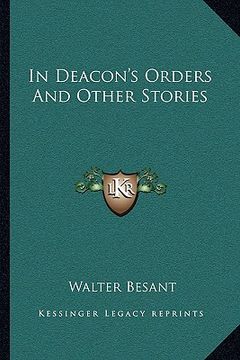 portada in deacon's orders and other stories (en Inglés)