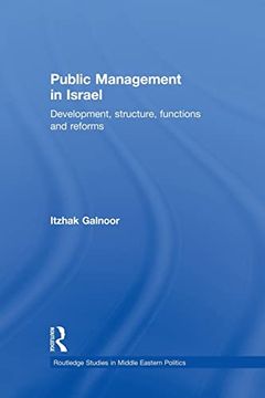 portada Public Management in Israel: Development, Structure, Functions and Reforms (en Inglés)
