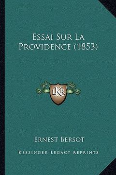 portada Essai Sur La Providence (1853) (in French)