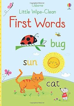portada Little Wipe-Clean First Words (Paperback) (en Inglés)