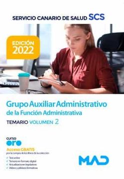 portada Grupo Auxiliar Administrativo de la Funcion Administrativa del Servicio Canario de Salud. Temario Volumen 2 (in Spanish)
