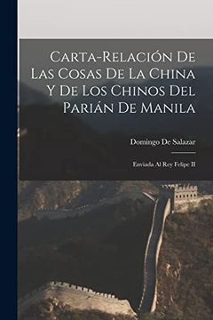 portada Carta-Relaci? N de las Cosas de la China y de los Chinos del Pari? N de Manila (in Tagalo)