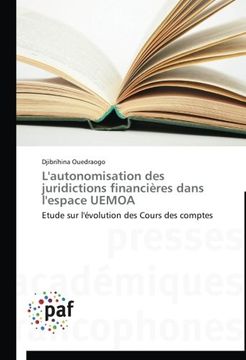 portada L'Autonomisation Des Juridictions Financieres Dans L'Espace Uemoa