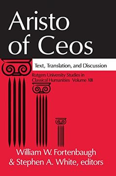 portada Aristo of Ceos: Text, Translation, and Discussion (en Inglés)
