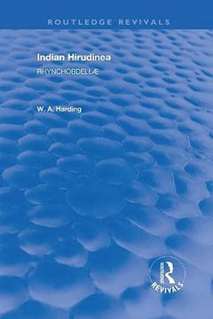 portada Indian Hirudinea: Rhynchobdellae (en Inglés)
