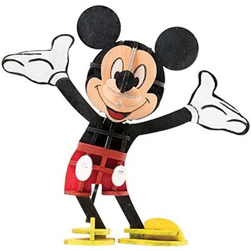 portada Incredibuilds: Walt Disney: Mickey Mouse 3d Wood Model and Book (en Inglés)