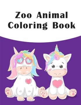 portada Zoo Animal Coloring Book: picture books for children ages 4-6 (en Inglés)