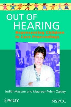 portada out of hearing: representing children in court (en Inglés)