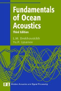 portada fundamentals of ocean acoustics (en Inglés)