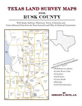 portada Texas Land Survey Maps for Rusk County (en Inglés)