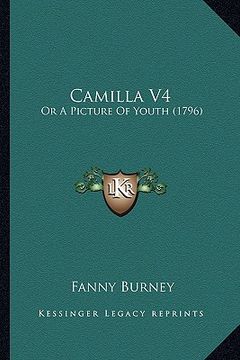 portada camilla v4: or a picture of youth (1796) (en Inglés)