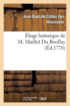 portada Éloge Historique de M. Maillet Du Boullay (in French)