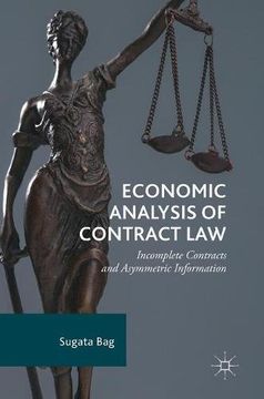 portada Economic Analysis of Contract Law: Incomplete Contracts and Asymmetric Information