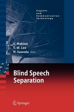 portada blind speech separation (en Inglés)