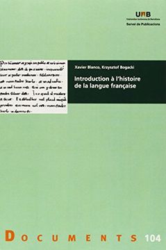 portada Introduction à l'histoire de la langue française (Documents)