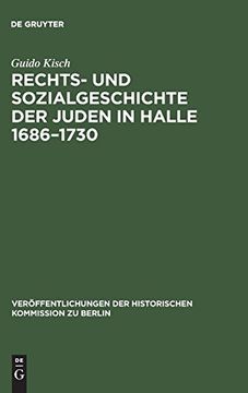 portada Rechts und Sozialgeschichte der Juden in Halle 1686-1730 (en Alemán)